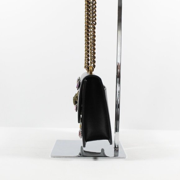 Kurt Geiger Mini Shoreditch Crystal Leather Crossbody Bag - Black - Picture 2 of 11